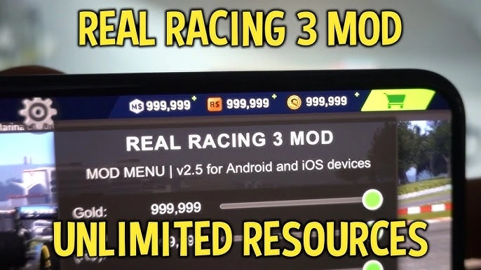 real racing 3 mod menu