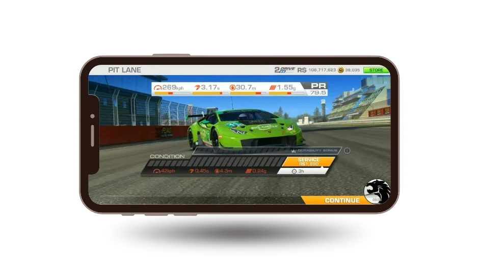 Audi R8 LMS Ultra in real racing 3 mod apk